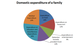 Interpretation rupees expenditure percentage Data Interpretation Pie Chart/ Graph - Examples - Questions | Learnattic